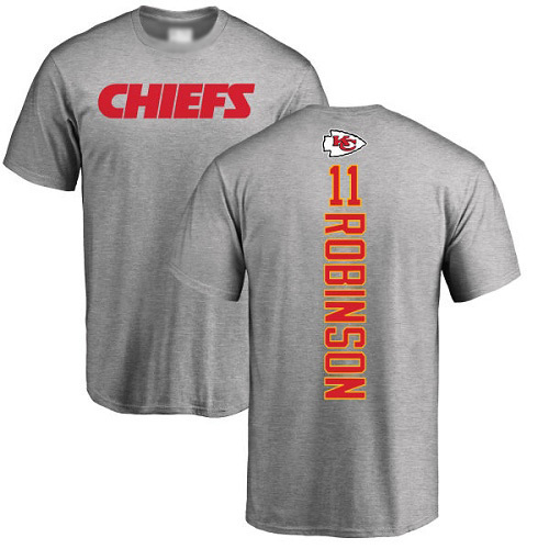 Men Kansas City Chiefs #11 Robinson Demarcus Ash Backer T-Shirt->nfl t-shirts->Sports Accessory